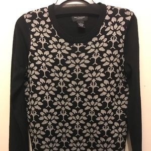 NWOT Iris Singer black grey sweater Medium